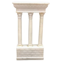 Italian Grand Tour White Marble Model of Ruins