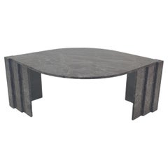 Table basse italienne en granit, années 1980