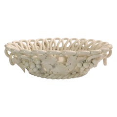 Italian Grape Motif Creamware Bowl