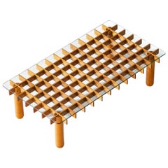 Italian Graphic Coffee Table in Ash