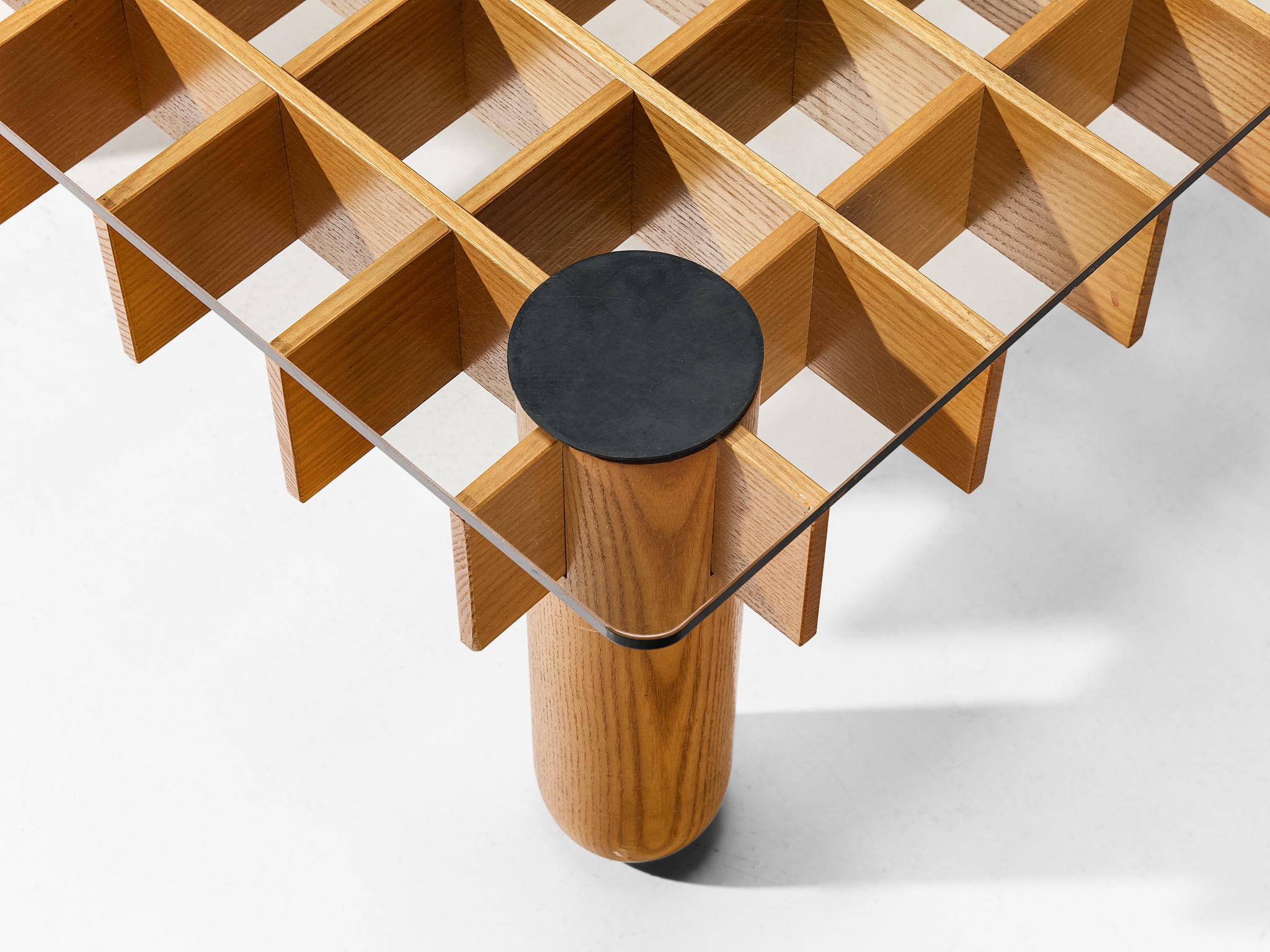 Italian Graphic Coffee Table in Maple For Sale at 1stDibs