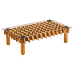 Italian Graphic Coffee Table in Maple