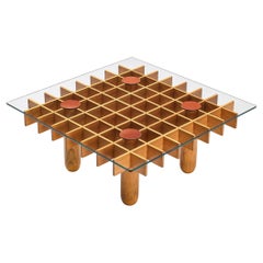 Italian Graphic Coffee Table in Maple