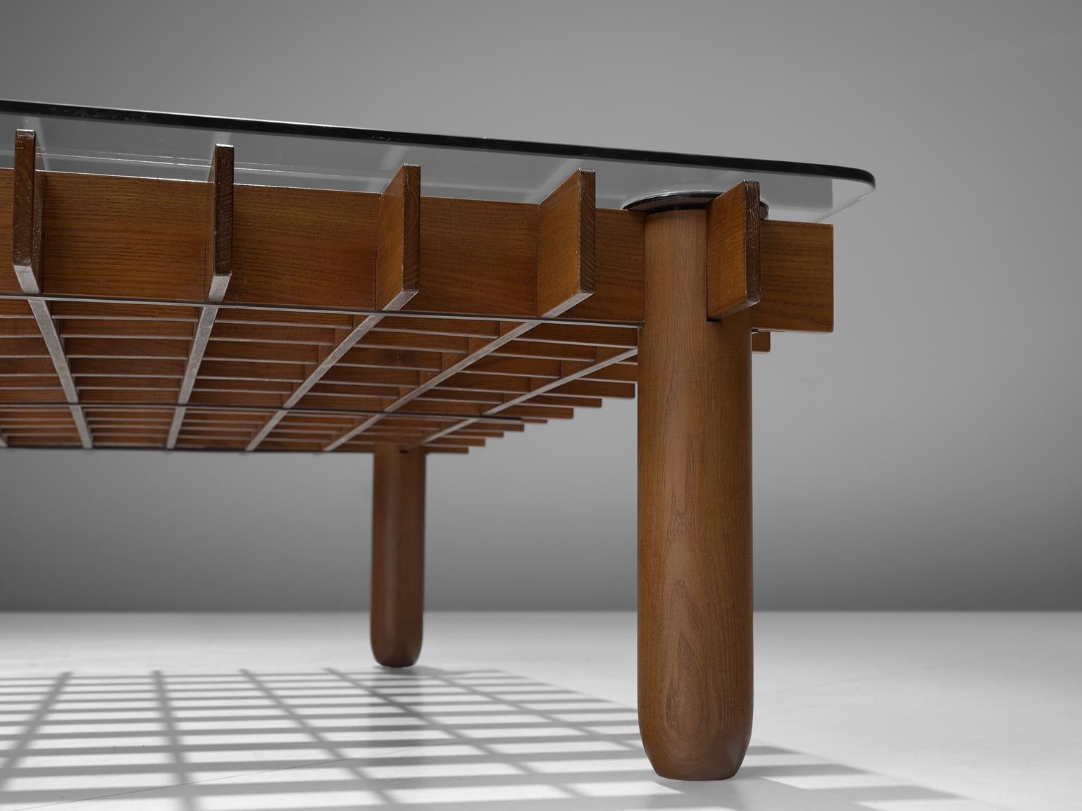 Italian Graphical Coffee Table in Wood 1