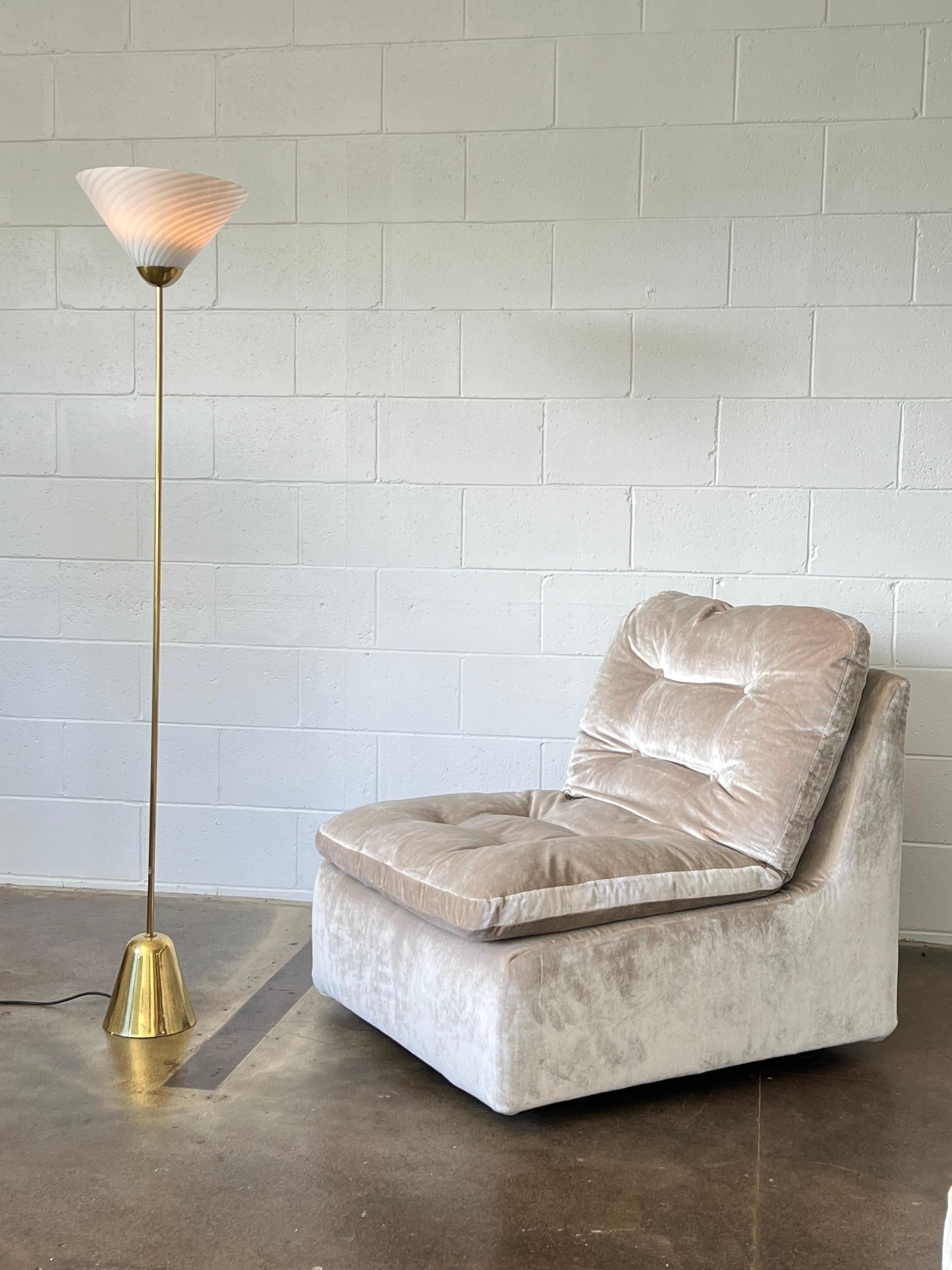 Italian Gray Velvet Modular Sofa by De Pas D'urbino Lomazzi for Zanotta, 1970 1