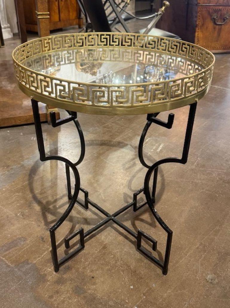 Tavolino con chiave greca italiana In condizioni buone in vendita a Dallas, TX