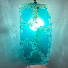 Italian Green Art Glass Lantern