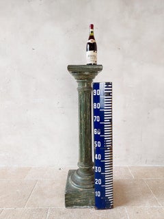 Italian Green Faux Marbre Scaglioga Pedestal