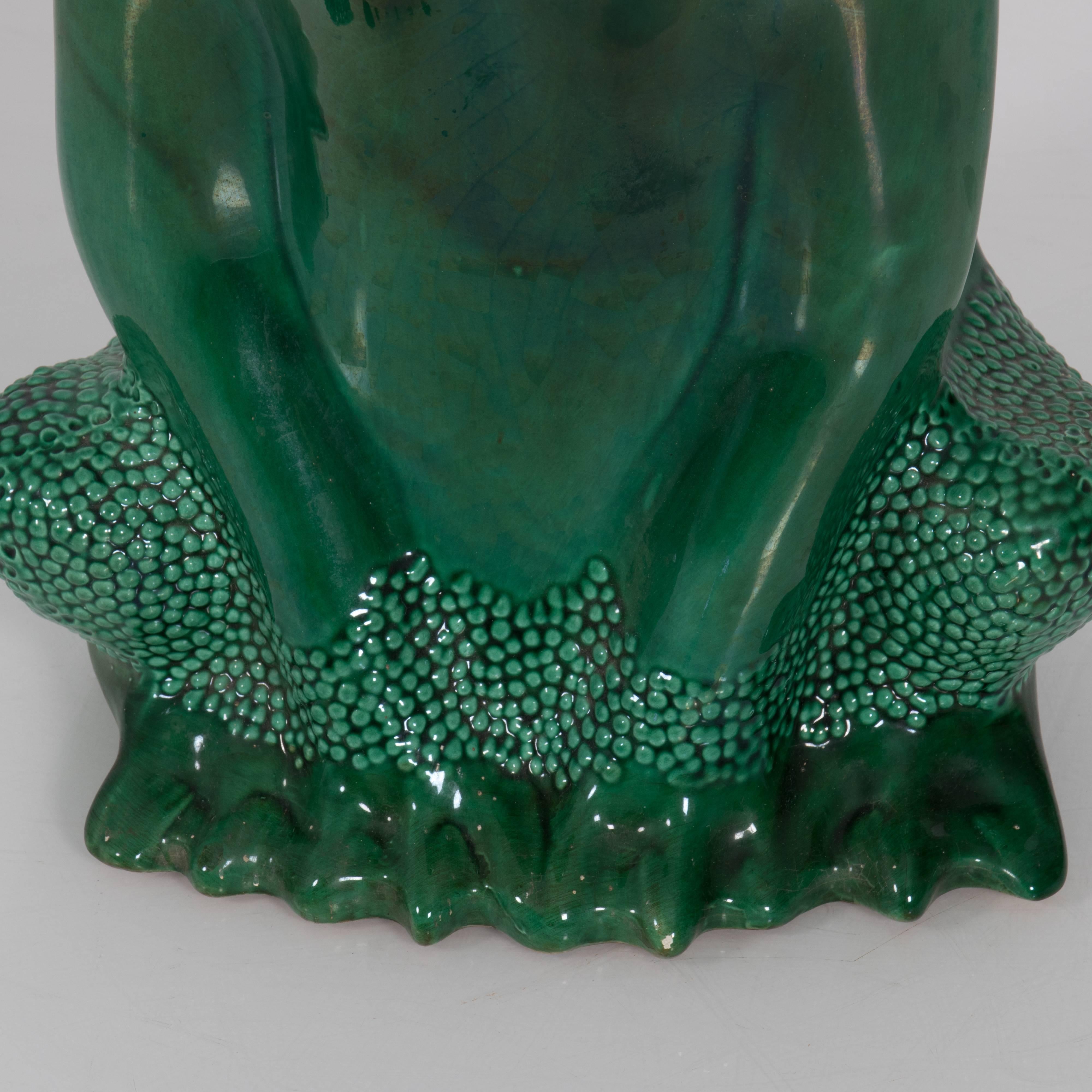 Modern Italian Green Frog Umbrella Stand by Gumps