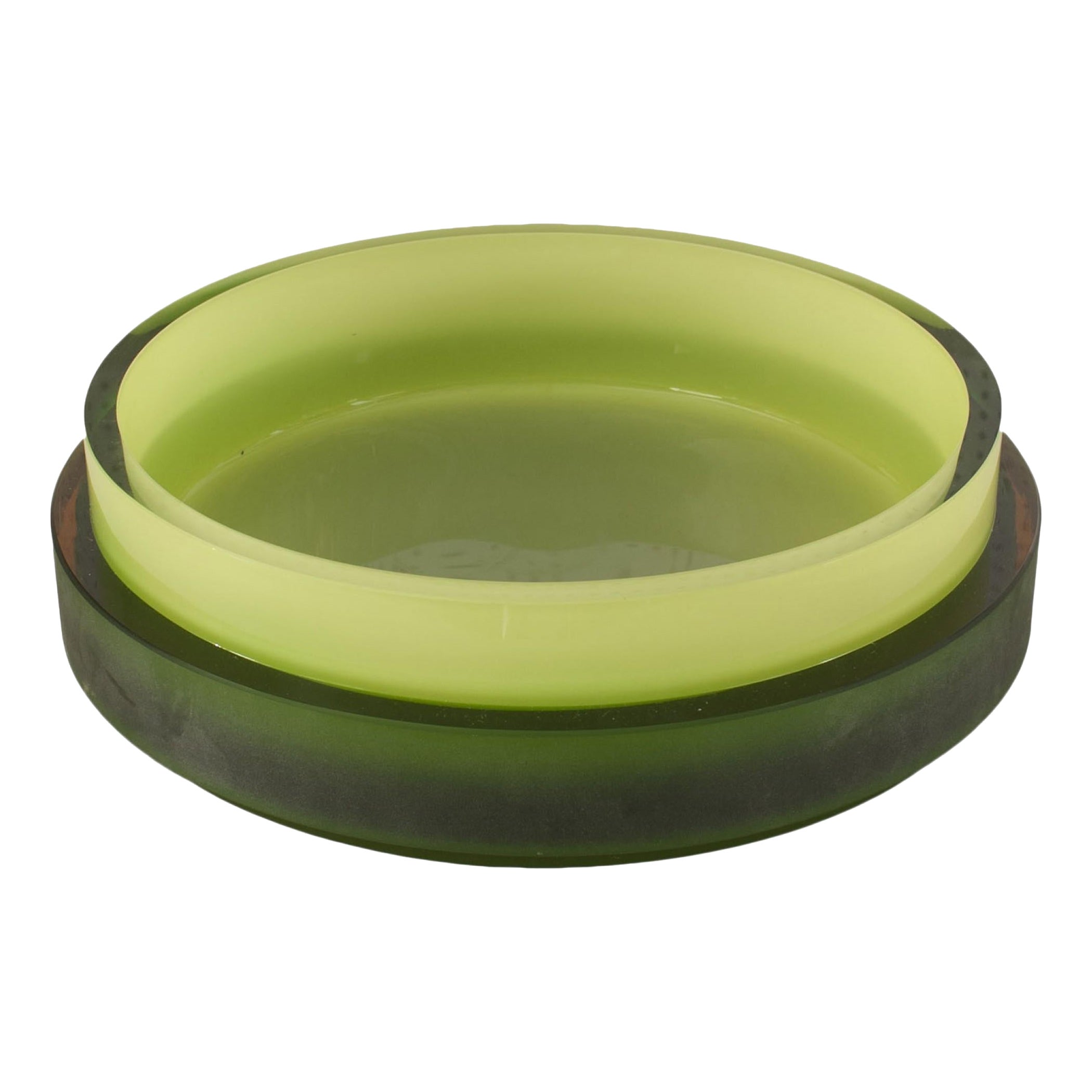 Italian Green Glass Bowl
