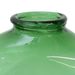 Italienische Vase aus grünem italienischem Glas von Empoli