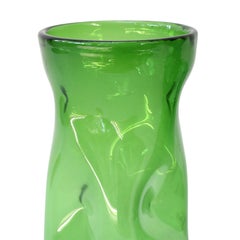 Italienische Vase aus grünem Glas von Empoli