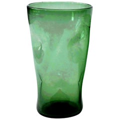 Italian Green Glass Vase