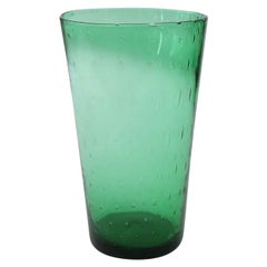Italian Green Glass Vase