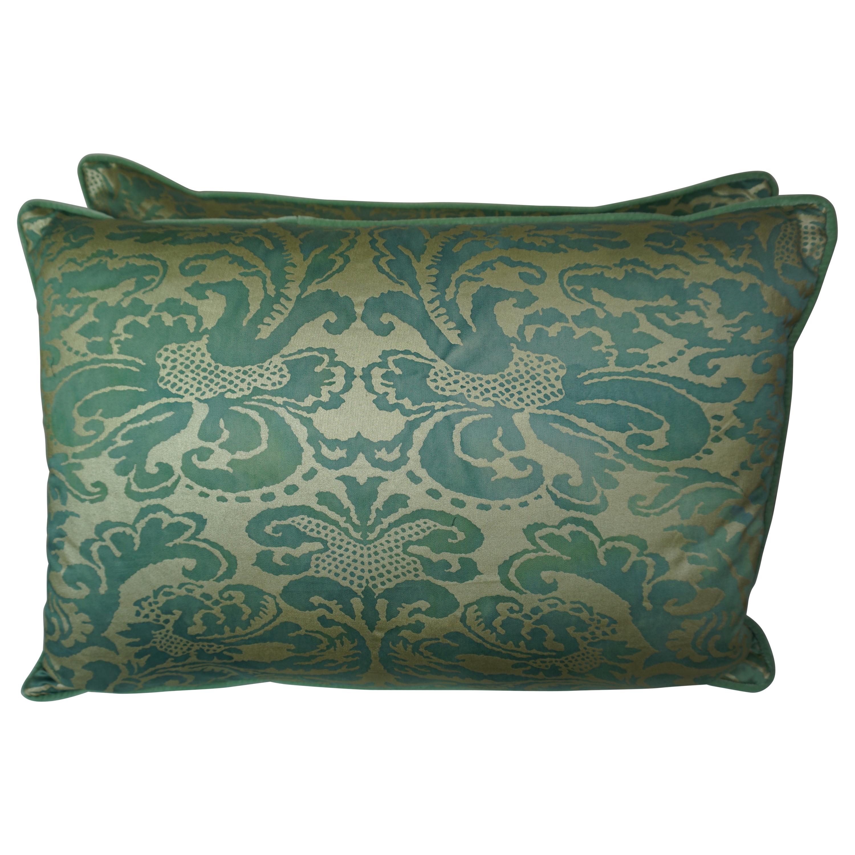 Italian Green and Gold Custom Pillows The City Sage: Global Throw Pillows