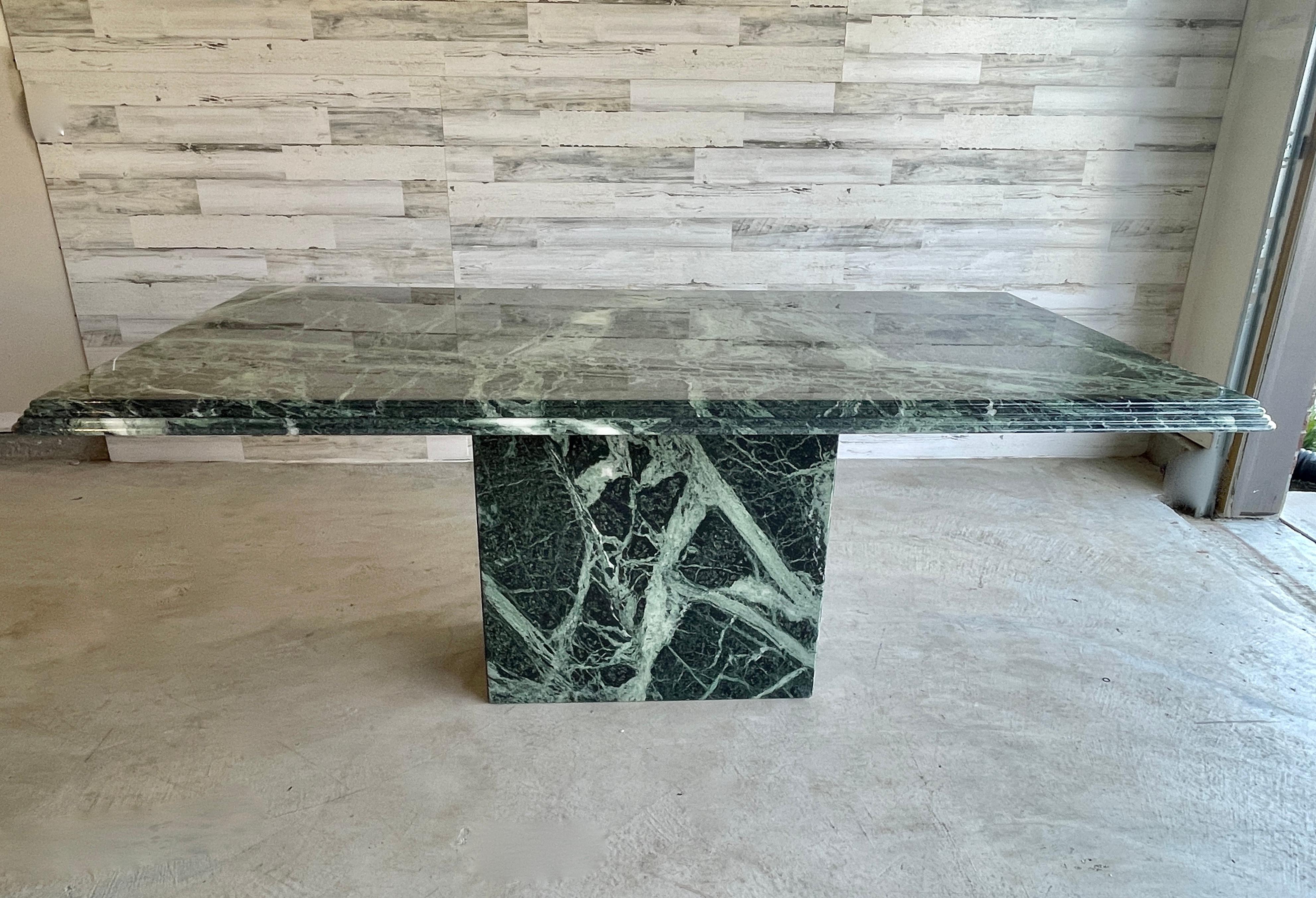 Italian Green Marble Dining Table For Sale at 1stDibs emerald green marble dining table, green