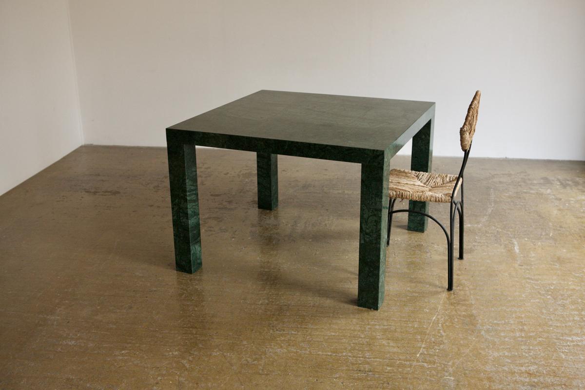 Italian Green Marble Dining Table For Sale 5