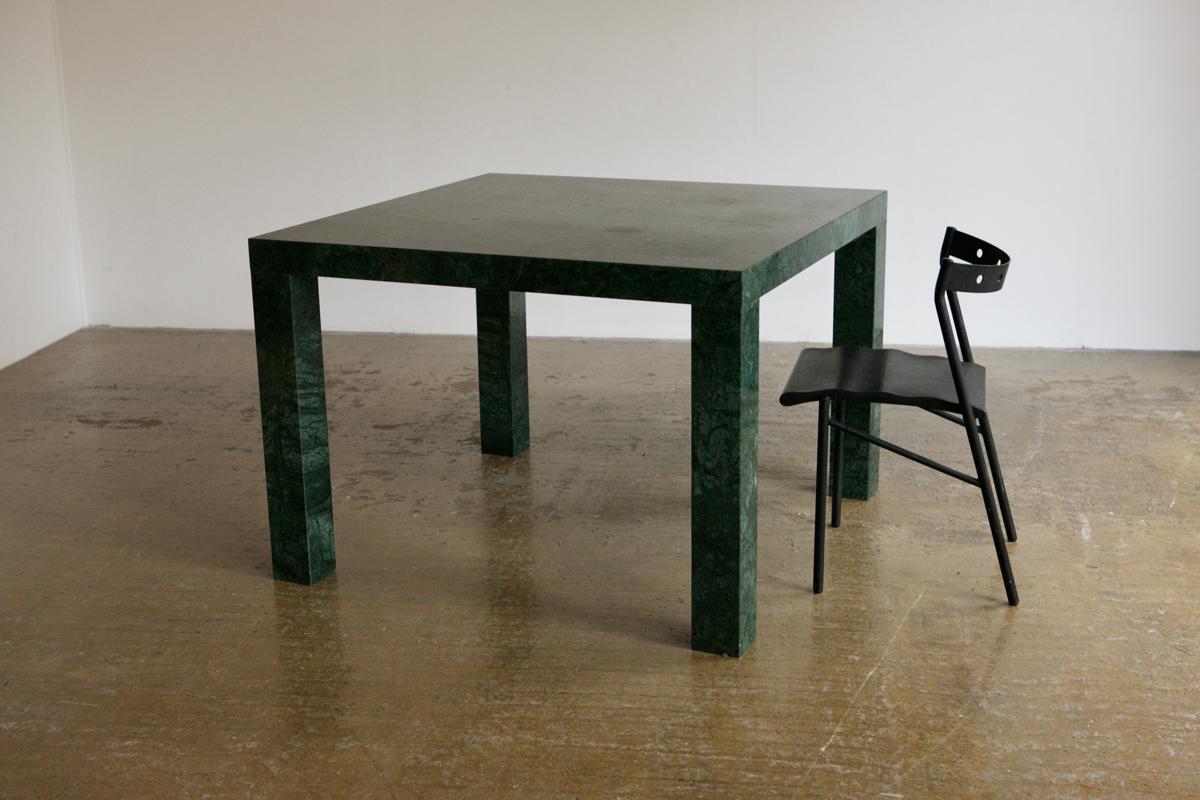 Italian Green Marble Dining Table For Sale 6