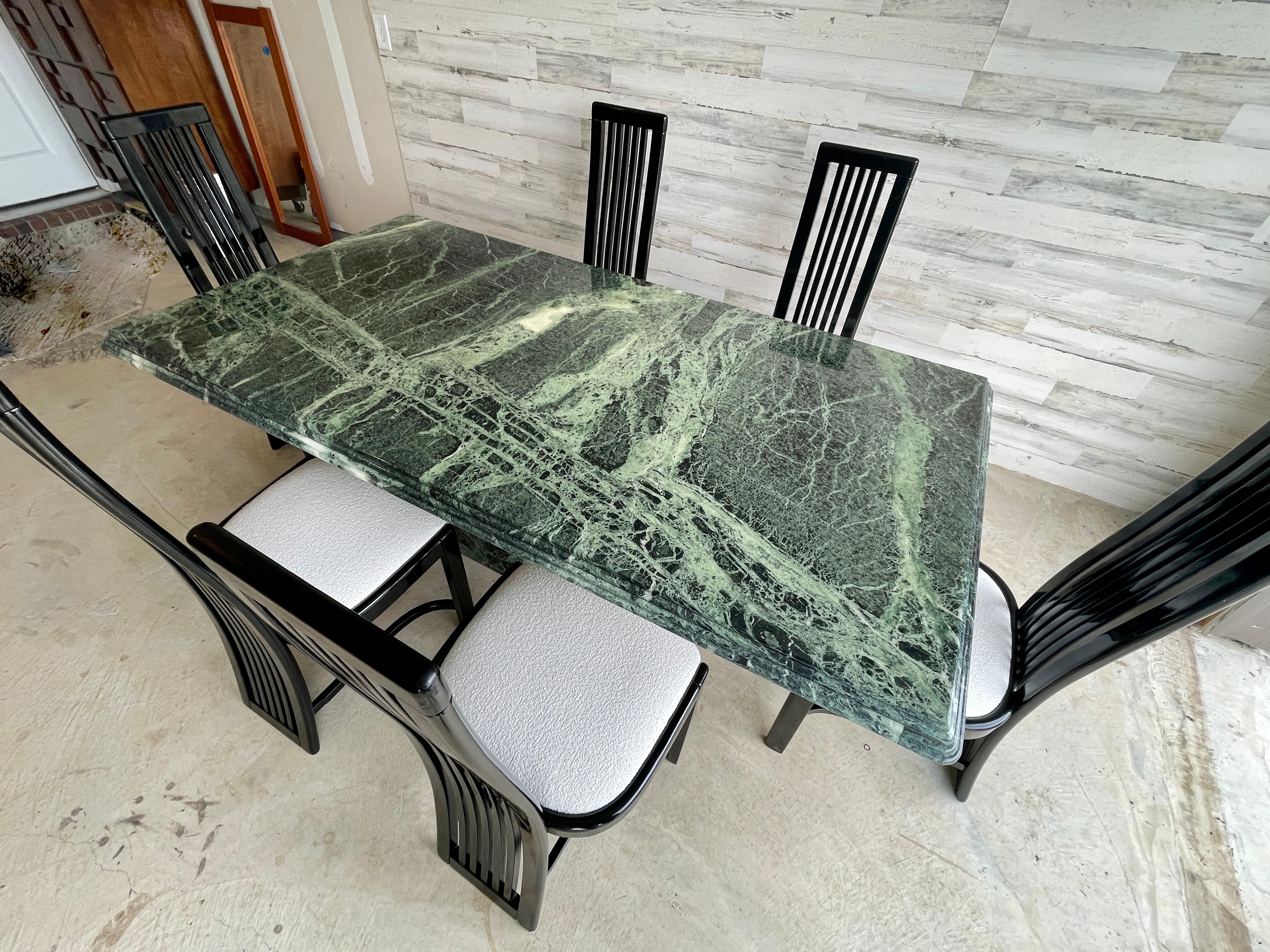 Italian Green Marble Dining Table For Sale at 1stDibs emerald green