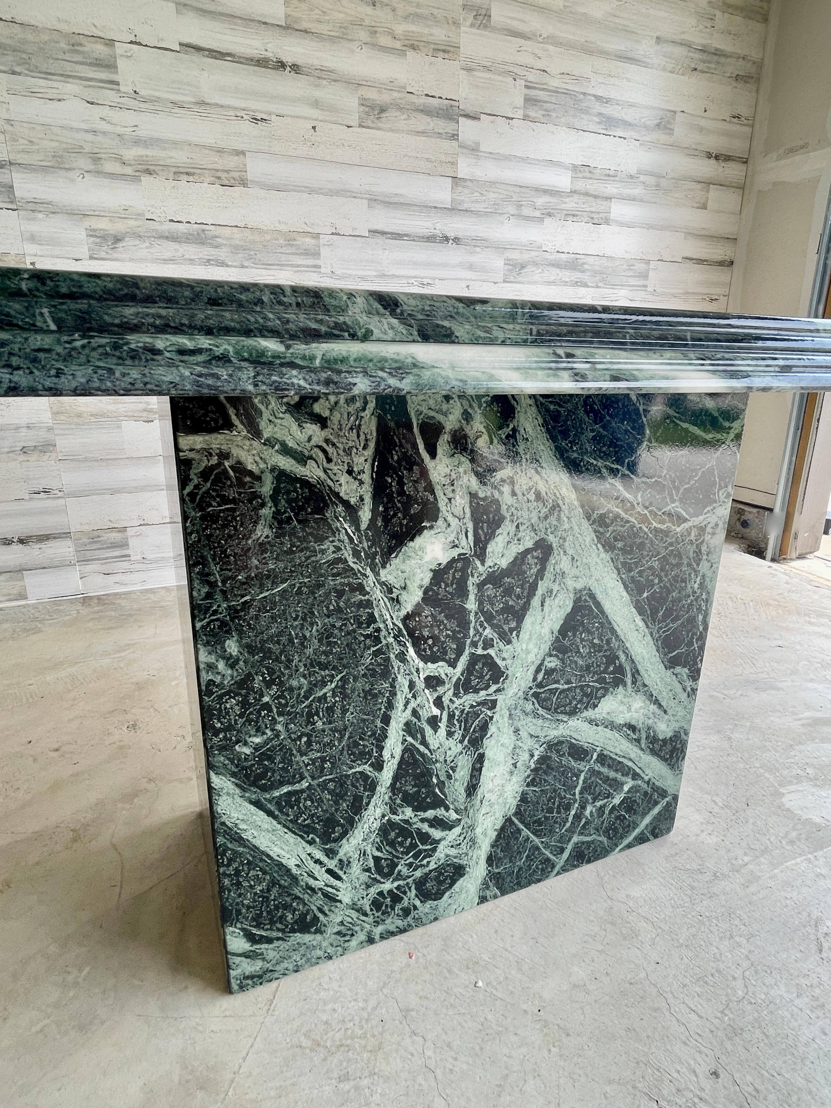 Italian Green Marble Dining Table For Sale at 1stDibs emerald green