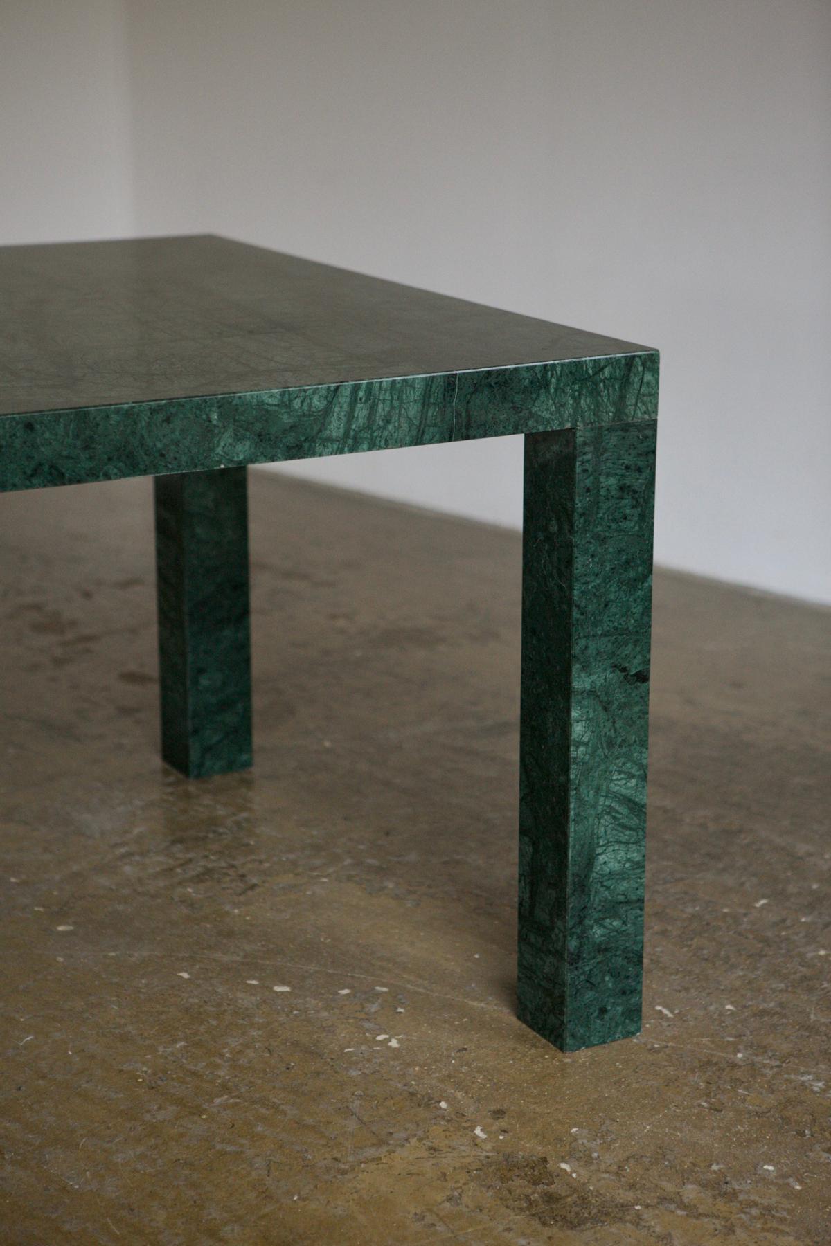 Italian Green Marble Dining Table For Sale 3
