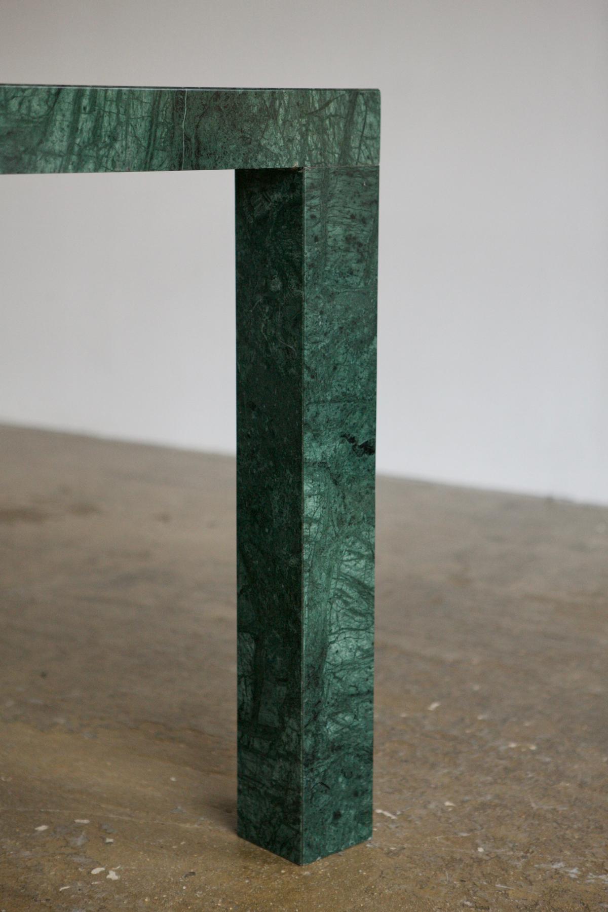 Italian Green Marble Dining Table For Sale 4