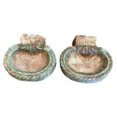 Italian Green Marble Fonts, 18th Century
