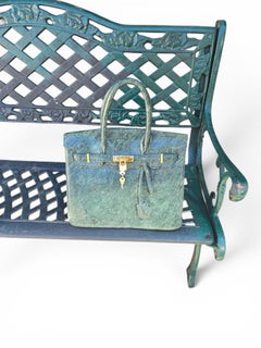 Italian Green Marble Handbag Sculpture, 1990s