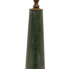 Italian Green Marble Lamp