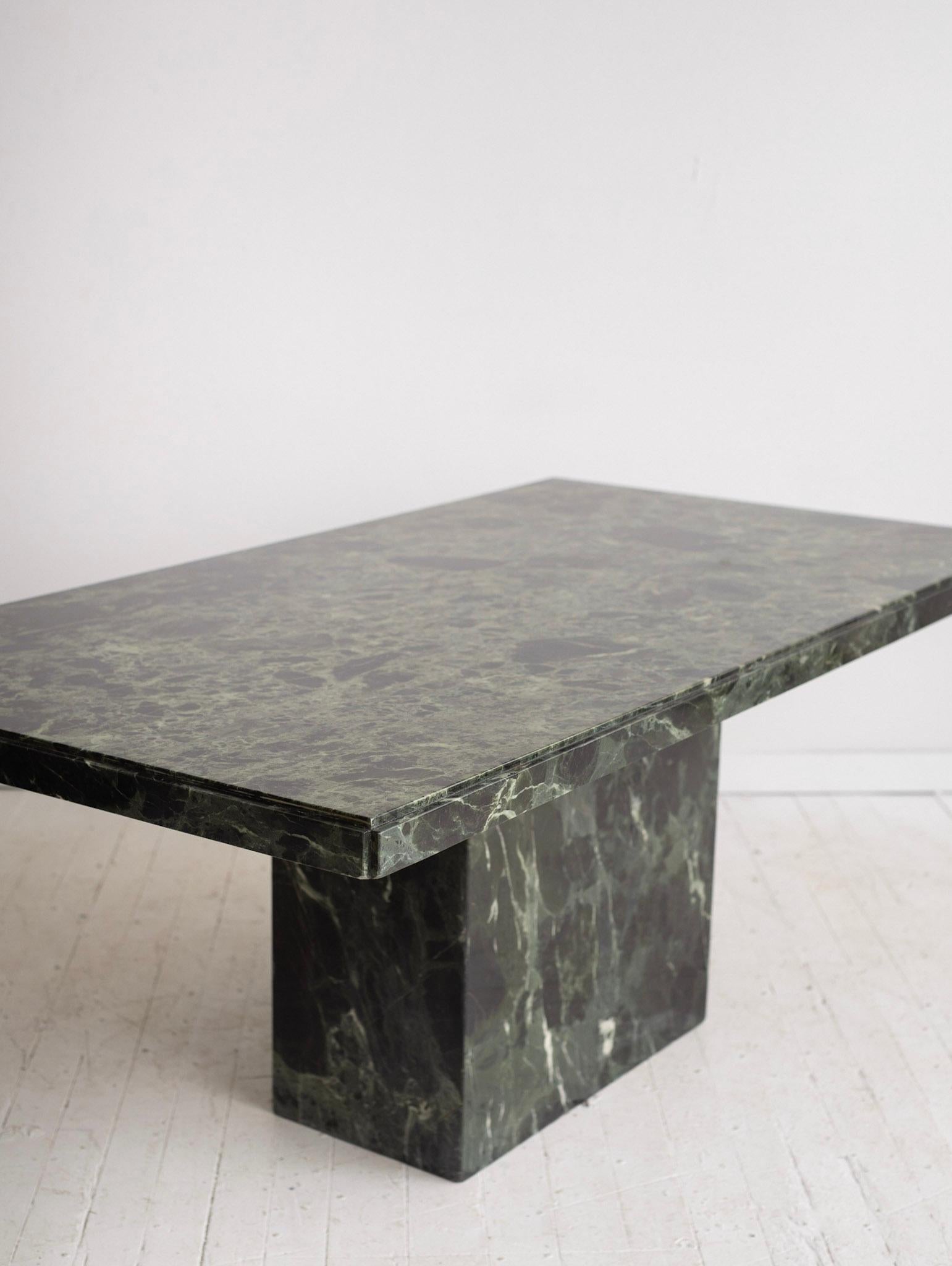 italian green marble dining table