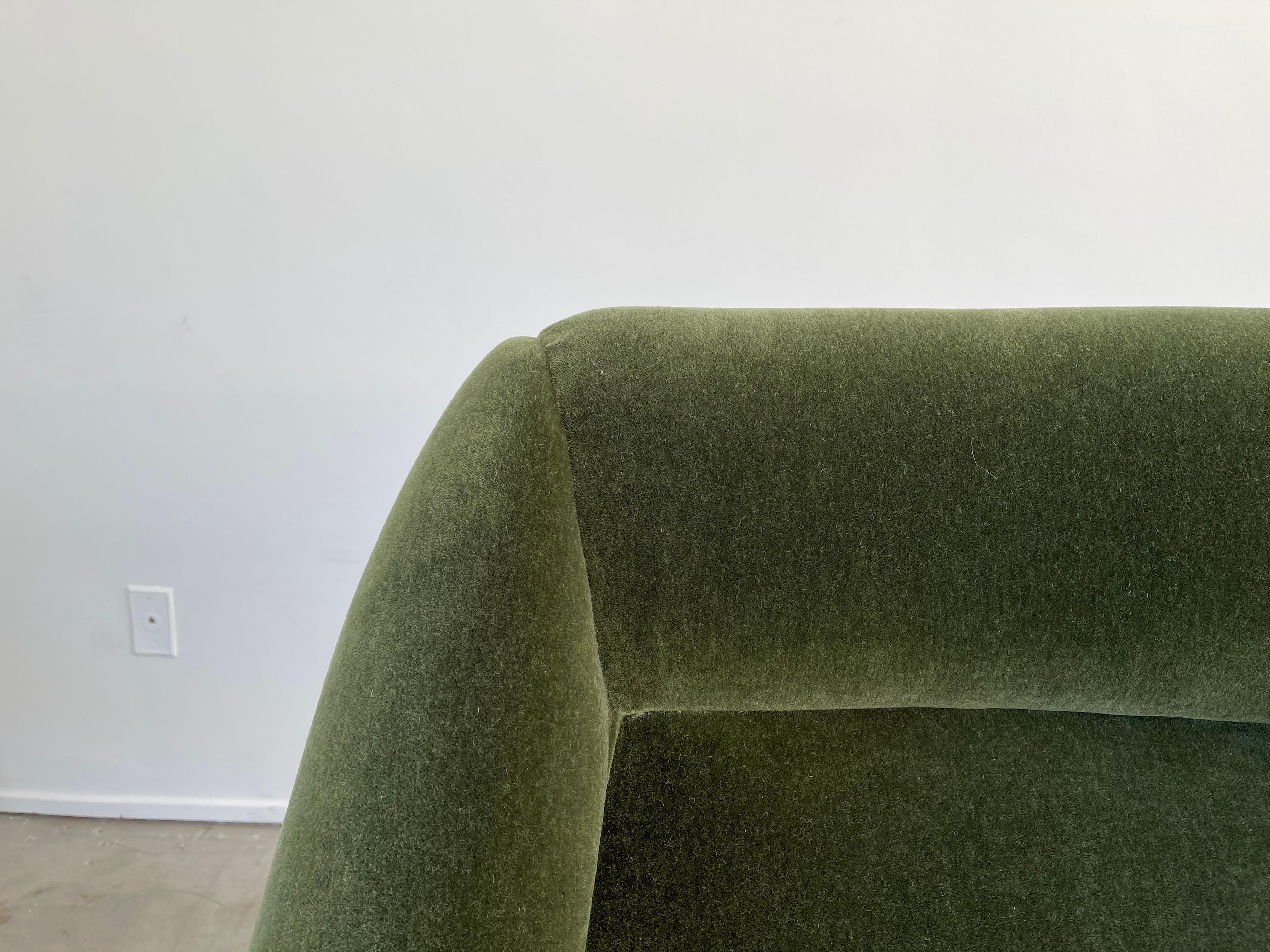Italian Green Mohair Lounge Chairs 11