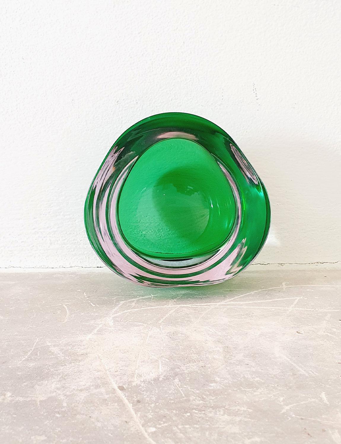 green glass dishes vintage