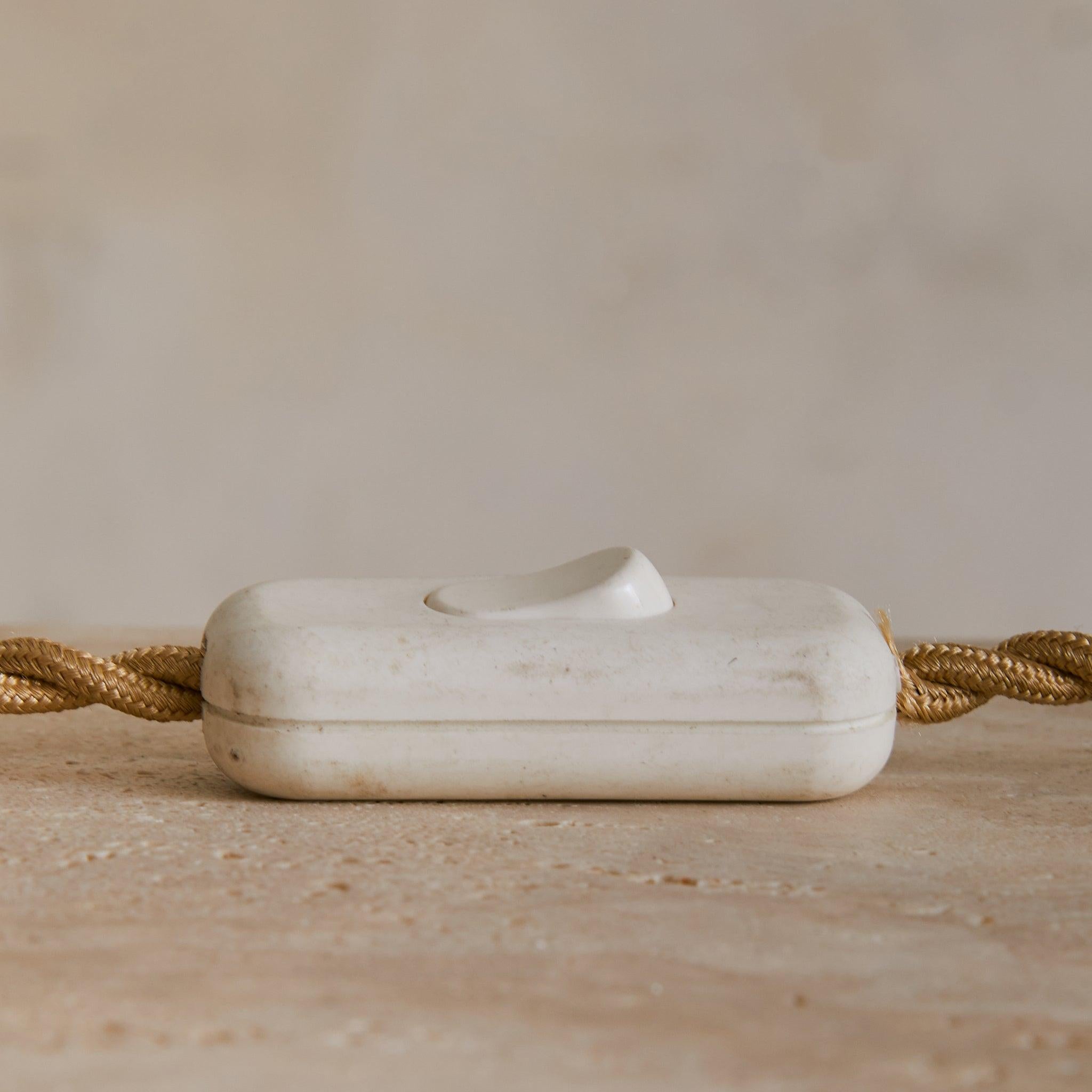 Italian Green Murano Glass Table Lamp with Pleated Shade, 1950s en venta 1