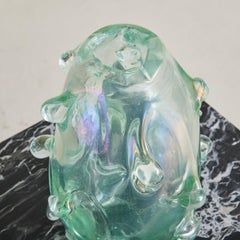 Italian Green Murano Glass Vase Attributed to Barovier & Toso, 1930s