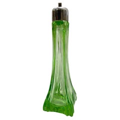Italienische Lampe aus grünem Muranoglas
