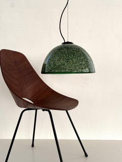 Italian Green "Neverrino" Pendant Light by Gae Aulenti for Vistosi, 1970s