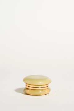 Italian Green Onyx Jewelry Pot