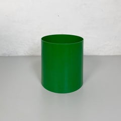 Italian Green Plastic Basket by Gino Colombini for Kartell, 1980s