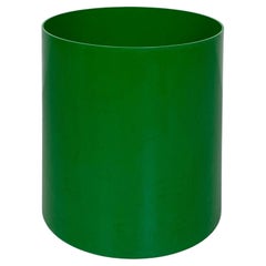 Italian Green Plastic Basket by Gino Colombini for Kartell, 1980s