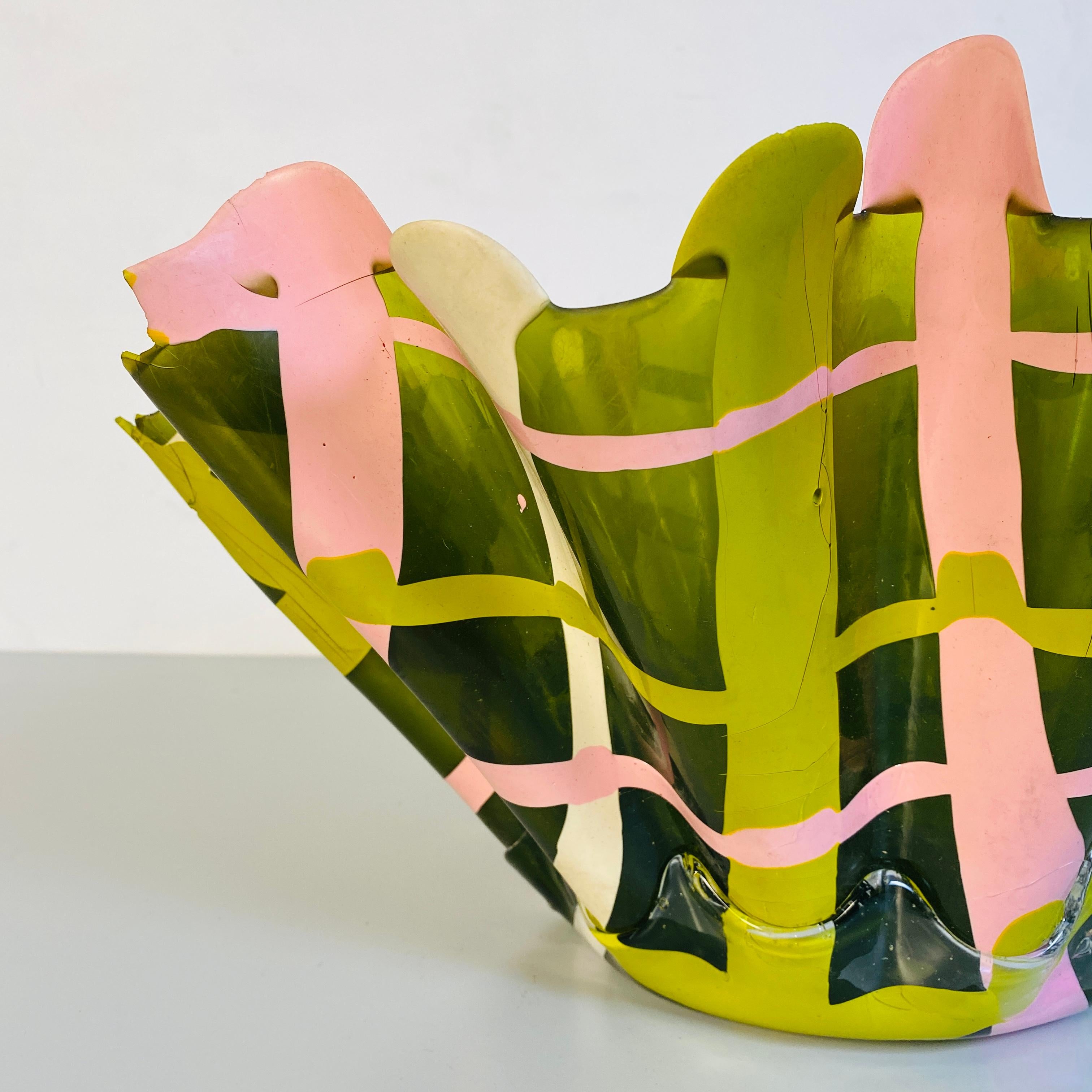 Italian Green Resin Vase Mod. Tartatn by Paola Navone for Corsi Design, 2019 2