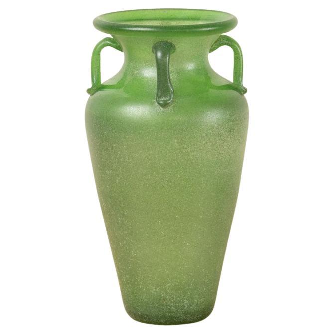 Italian Green Scavo Vase
