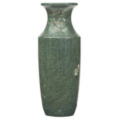 Italian Green Serpentine Vase, circa 1950