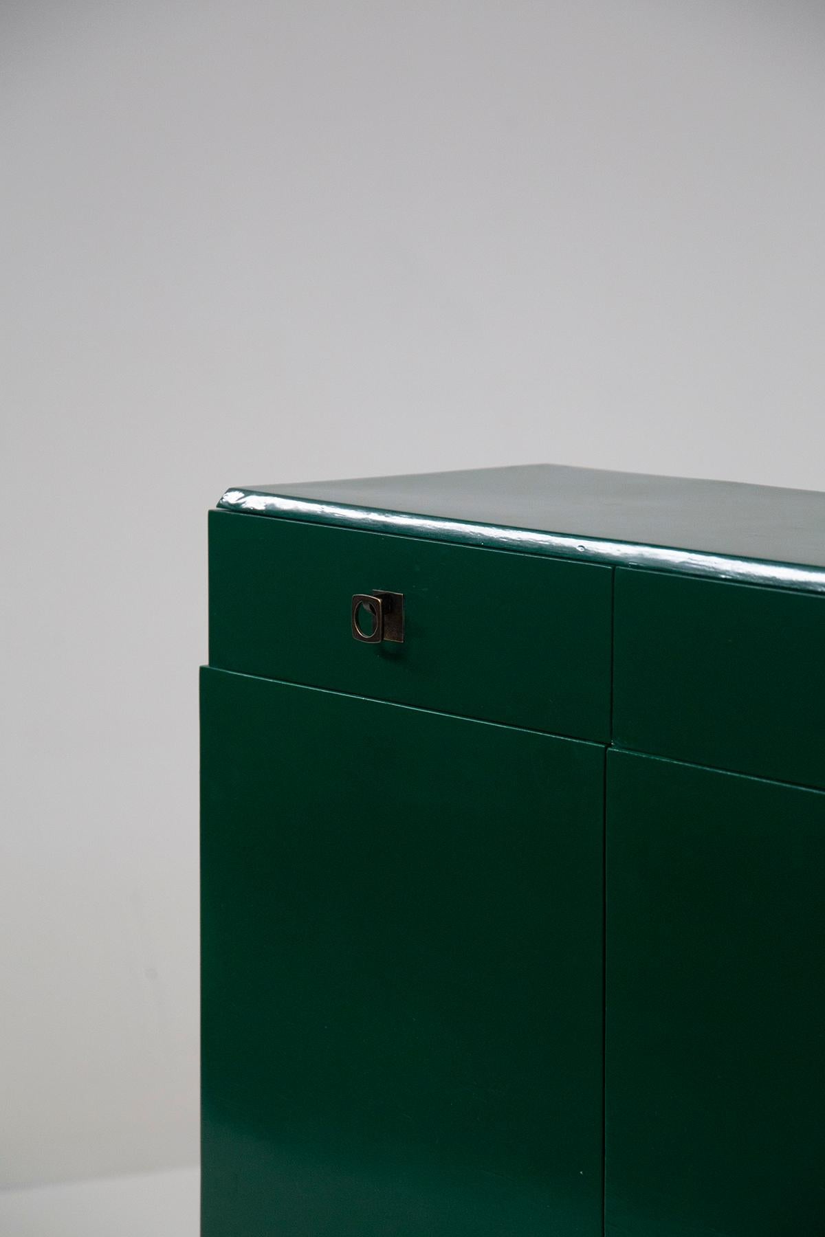 Italian green sideboard by Pierluigi Colli For Sale 1