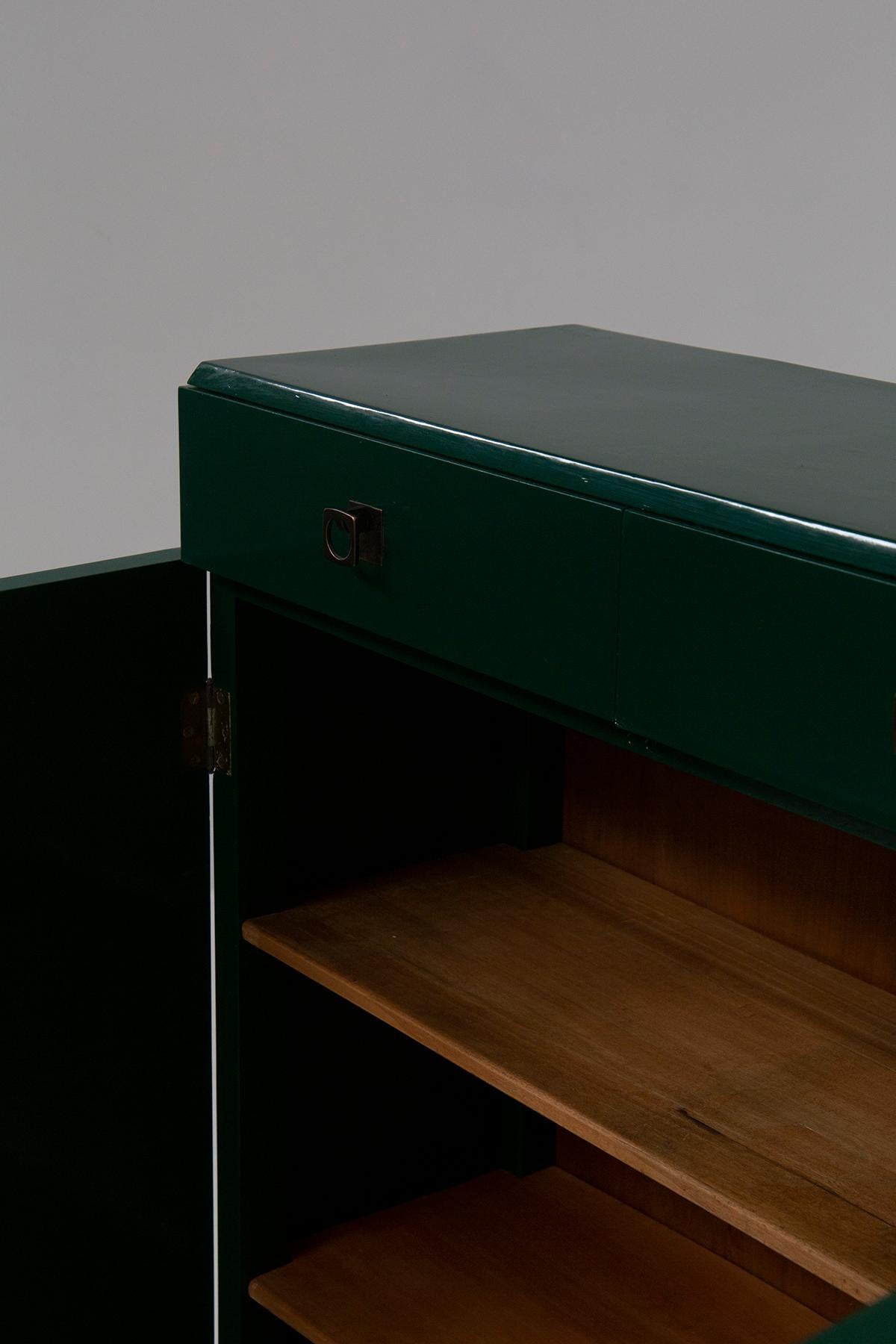 Italian green sideboard by Pierluigi Colli For Sale 2