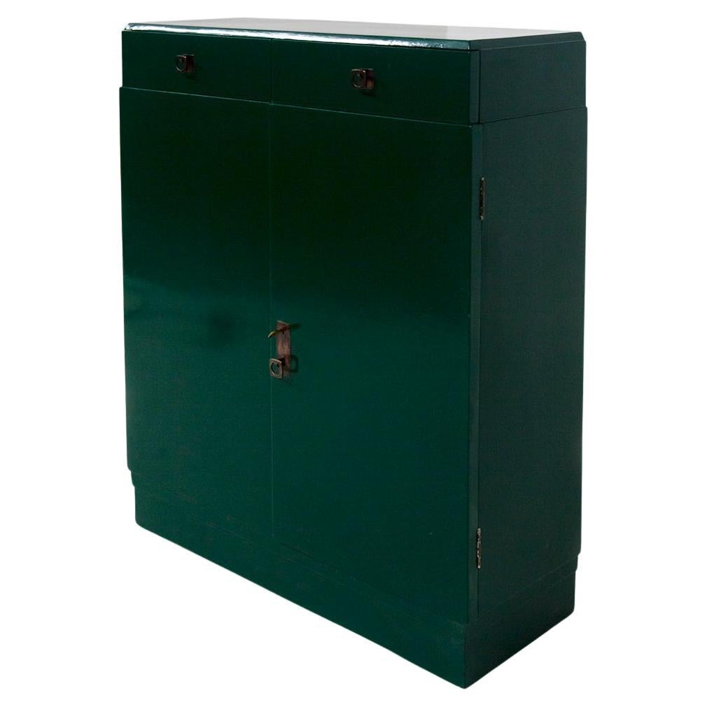 Italian green sideboard by Pierluigi Colli