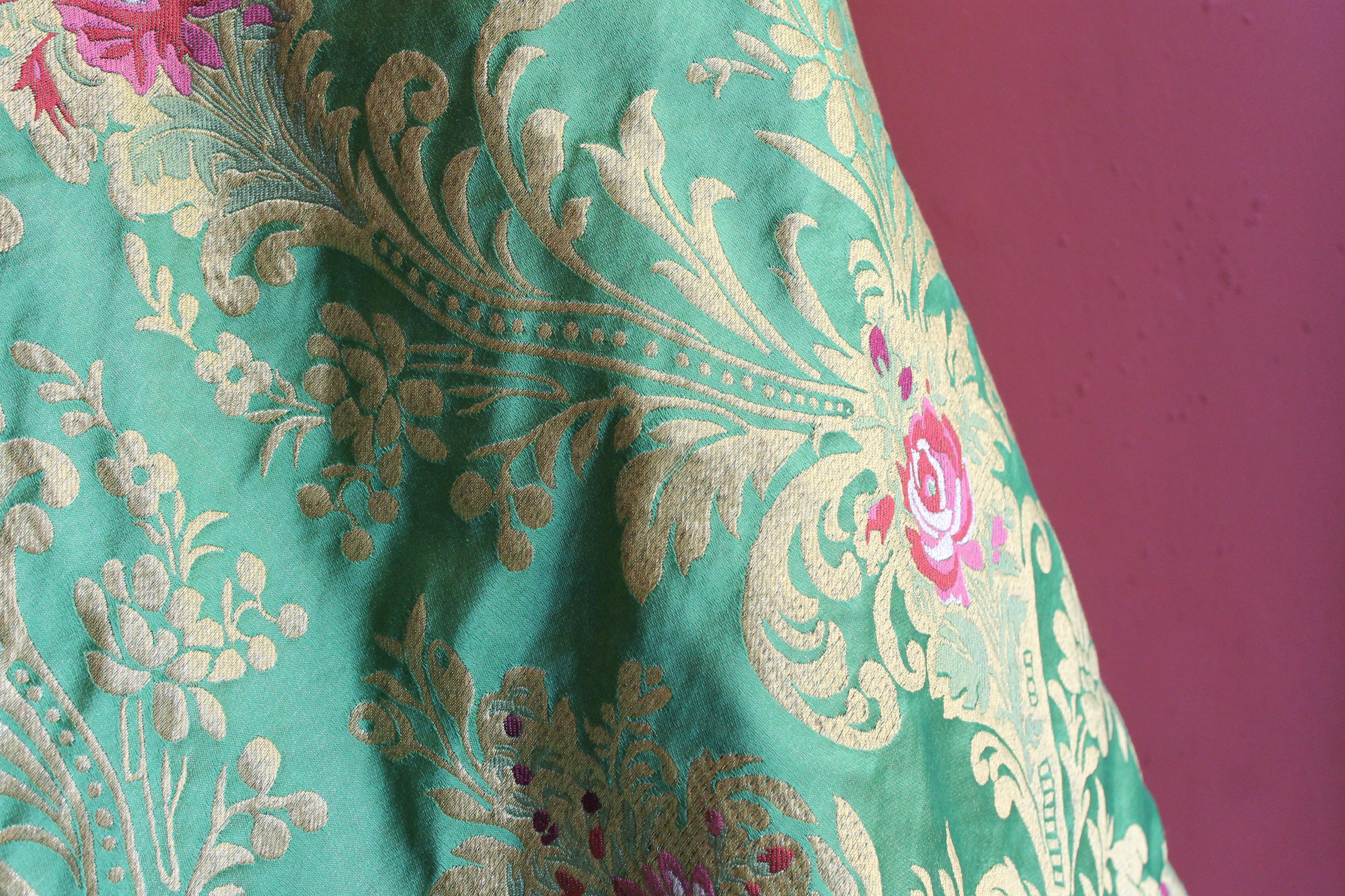 floral brocade fabric