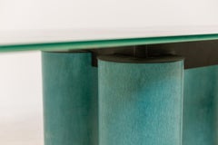 Italian Green Table by Lella and Massimo Vignelli Mod. Serenissimo for Acerbis