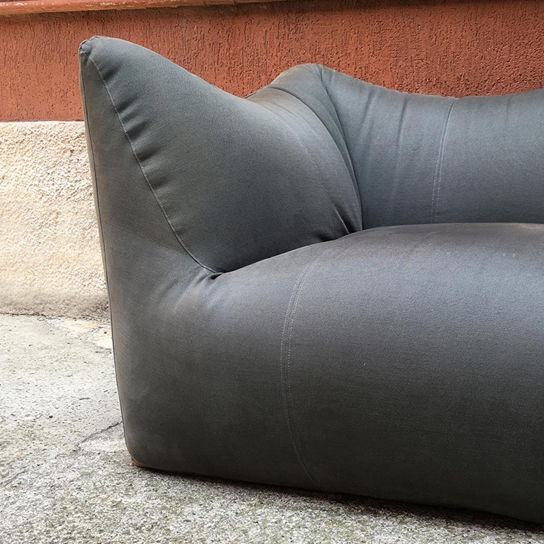 Italian Grey Fabric Le Bambole Sofa Designed by Mario Bellini for B&B, 1972 3