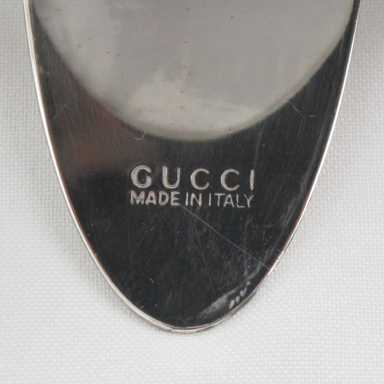 Italian Gucci Silver Plate Belt Picture Frame