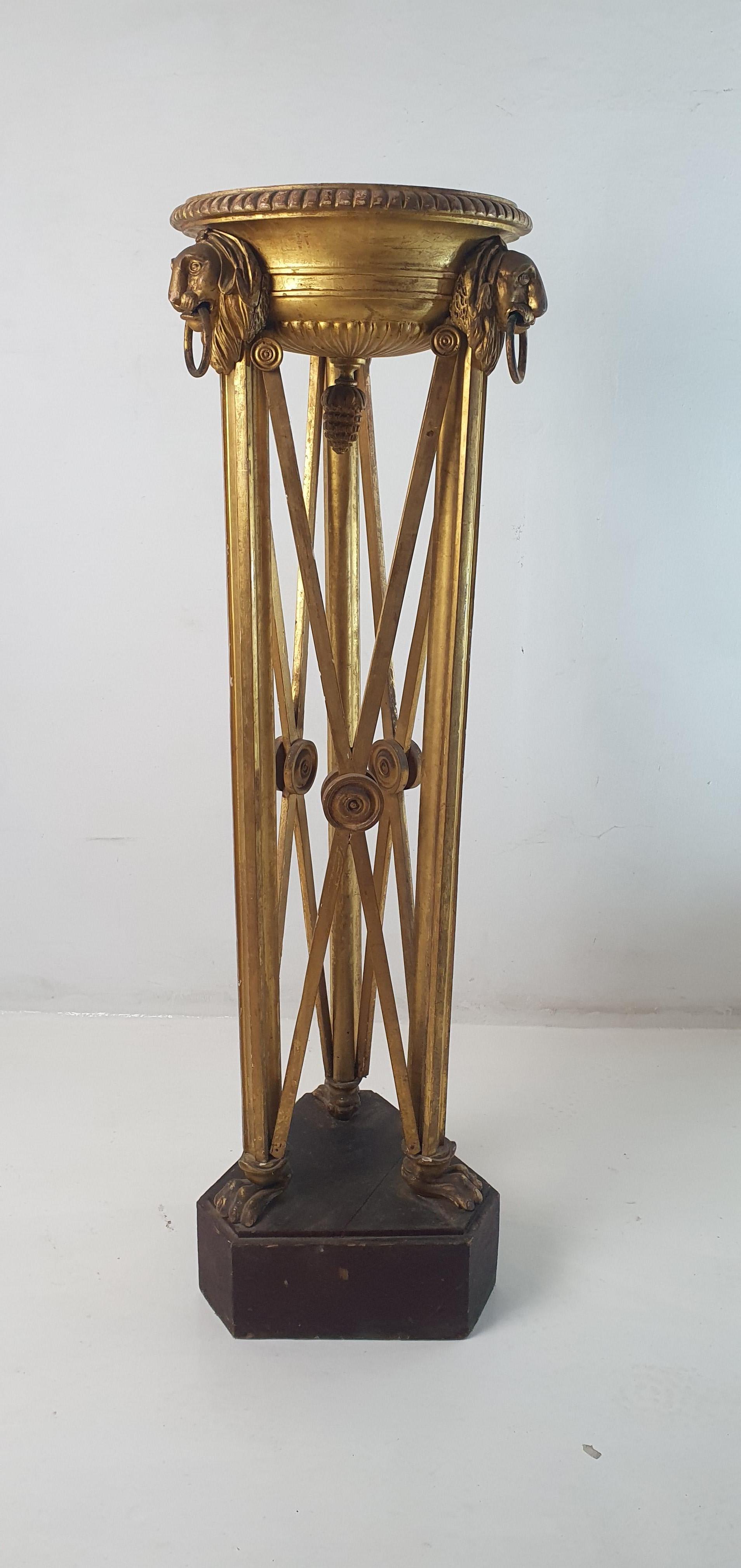 Italienisch Guilded Gueridon Pedestal um 1750's im Angebot 6